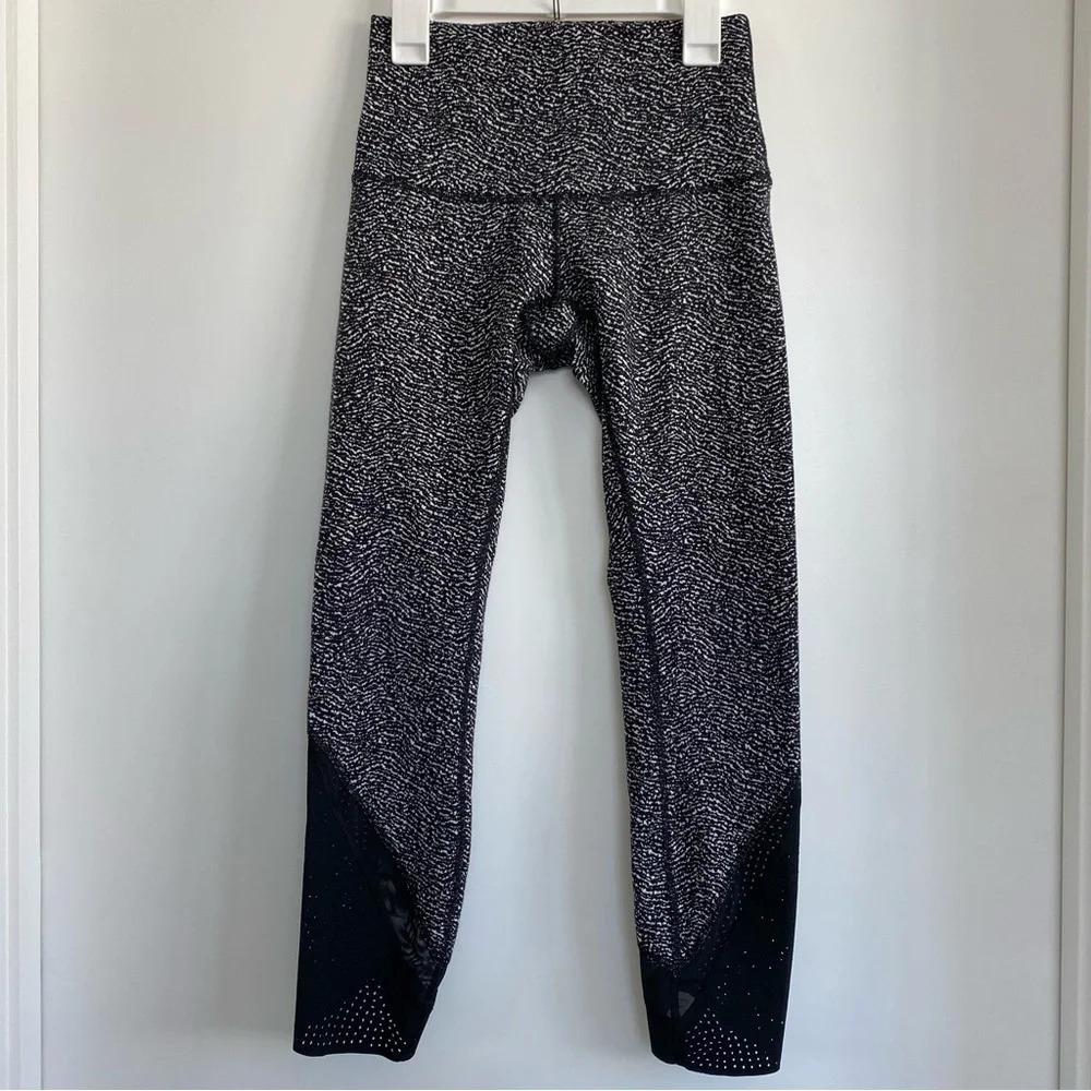 Lululemon Luon Ripple Jacquard Wunder Under Hi-Rise Laser Cut Pant Leggings - Picture 3 of 9
